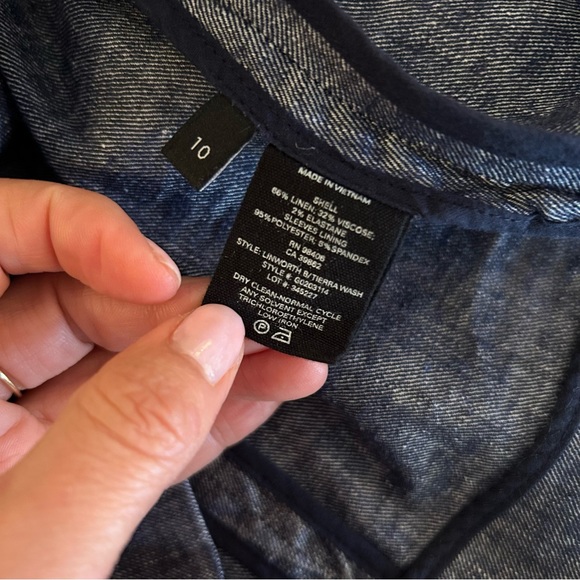 Theory -Linworth B Tierra Wash Jacket, Deep Denim medium 10 - Picture 7 of 15